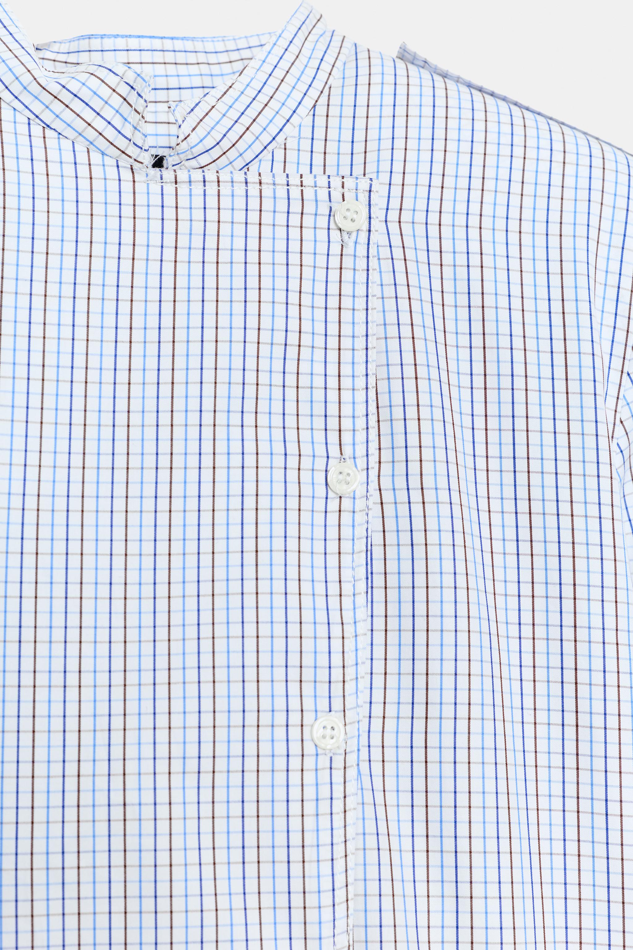 CHEMISE À CARREAUX AVEC ÉPAULETTES ZW COLLECTION